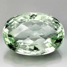 natural green amethyst oval