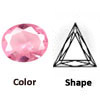 Sim Glass Pink Triangle