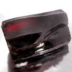 cz red garnet rough stone