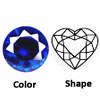 lab synthetic blue spinel 113 heart