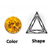 lab created yellow triangle