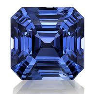 nano blue dark sapphire square cut corners