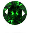 nano emerald dark green round