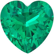 nano emerald medium green heart