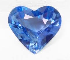 nano light blue sapphire heart