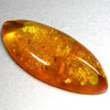 natural baltic amber marquise cabochon