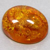 natural baltic amber oval cabochon