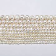 natural fresh water pearl beads round