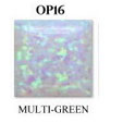 opal lab created multi green oval