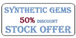 Synthetic gemstone stock Offer